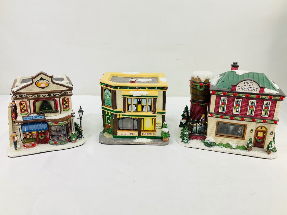 St. Nicholas Square Illuminated Village Buildings