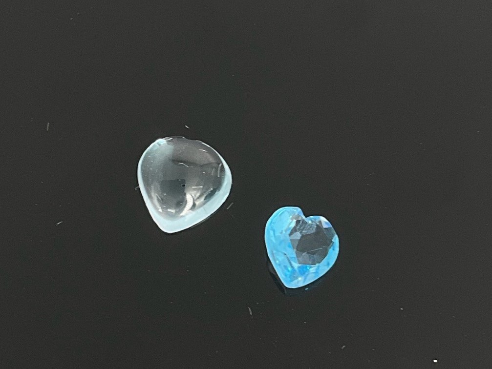 Heart-Shaped Topaz Gemstones