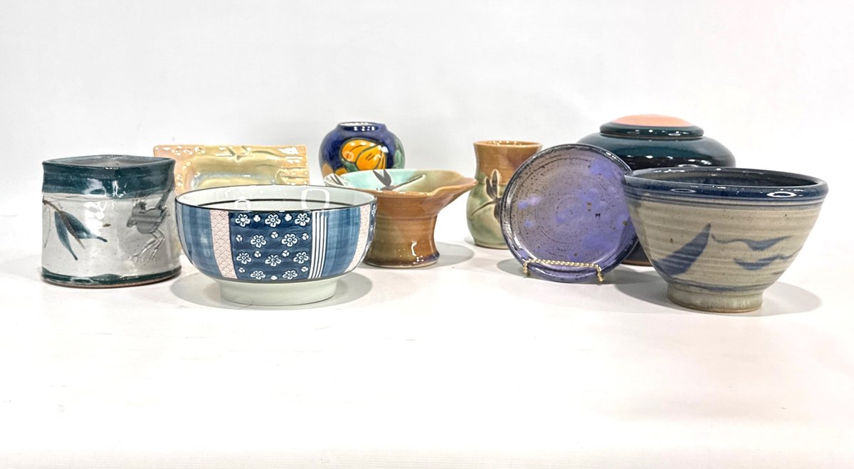 Studio Pottery and Ceramic Bowls, Vases, and Dishes