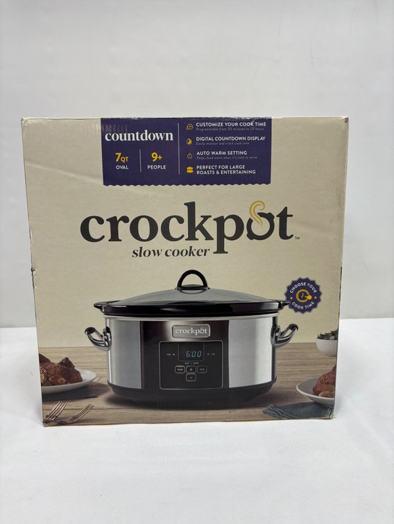 Crockpot Countdown 7 Qt Oval Slow Cooker