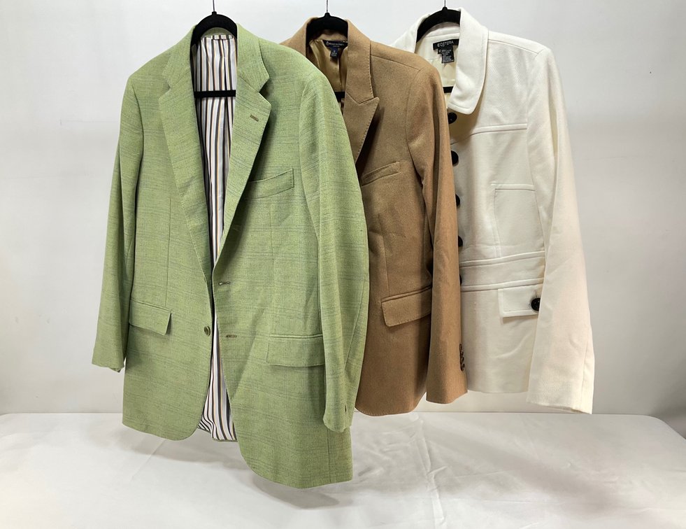 Three Tailored Blazers and Jackets Including Camel Hair
