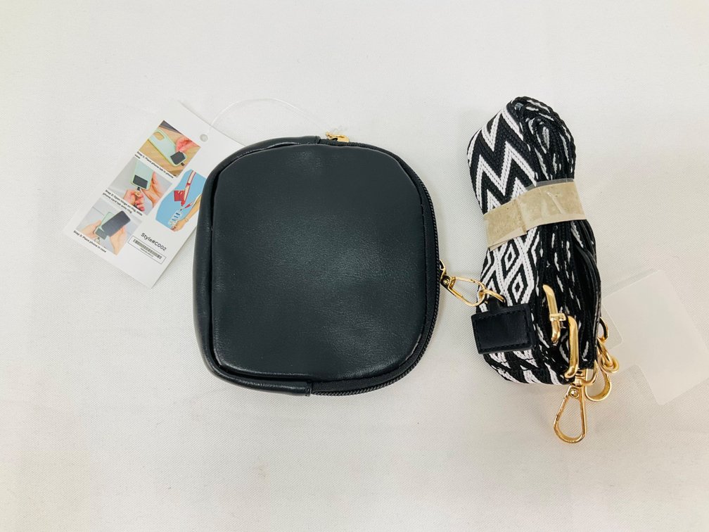 Style#C002 Crossbody Phone Strap and Zippered Coin Pouch