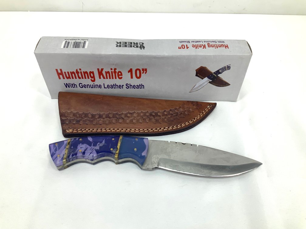 Deer Creek 10" Hunting Knife with Sheath and Box