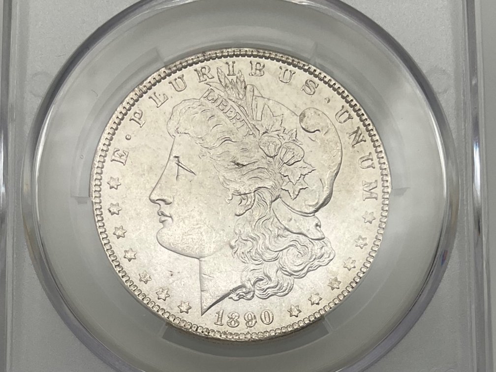 1890 Morgan Dollar CAC MS61