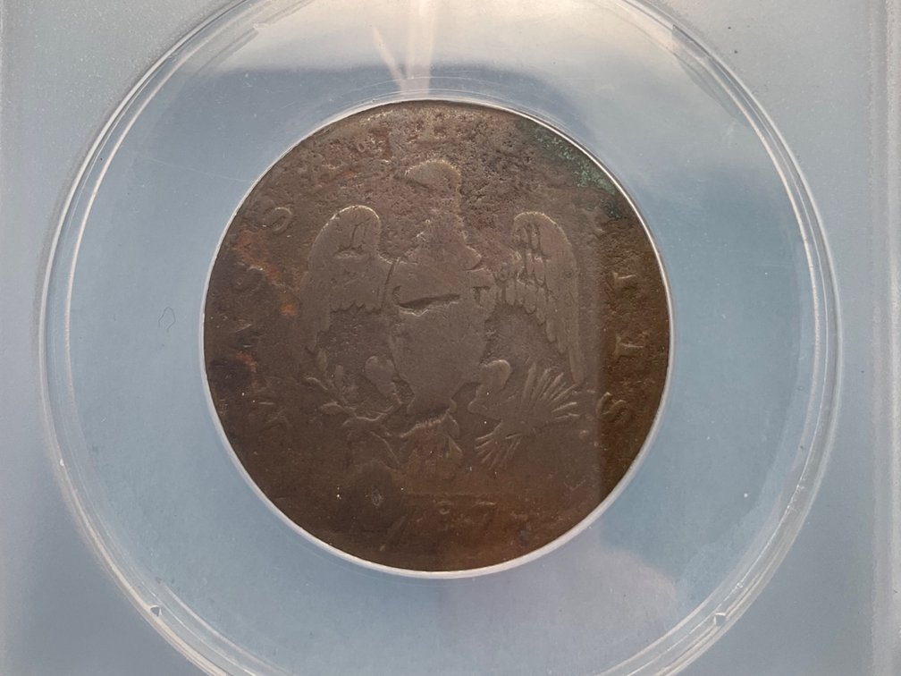 1787 Massachusetts Cent ANACS G6 Details