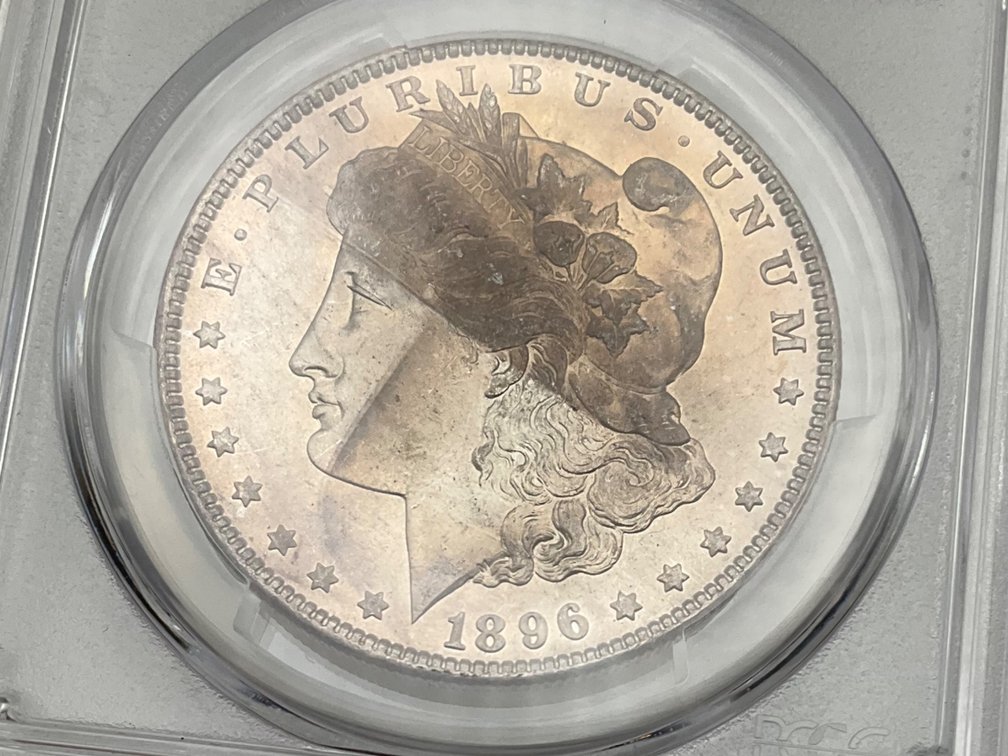 1896 US Morgan Silver Dollar PCGS MS65
