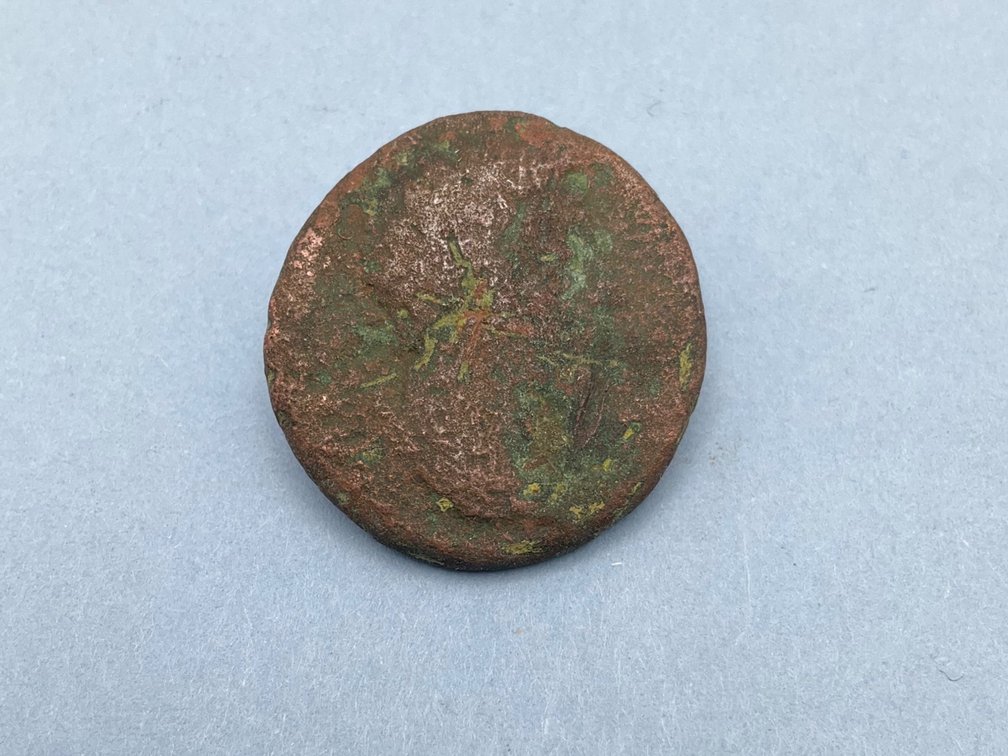 Roman: Marcus Aurelius as Caesar (154-155 AD) Copper As