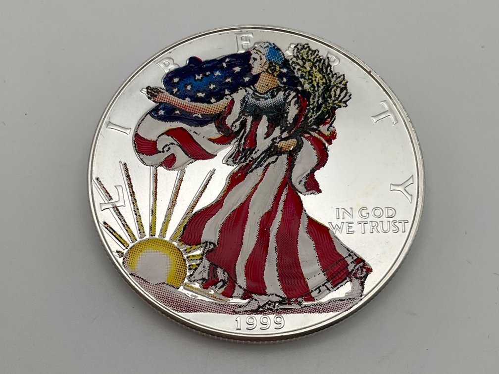 Colorized 1999 1 oz. American Silver Eagle