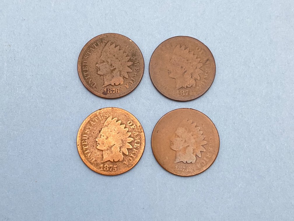 1870s Indian Head Cents
