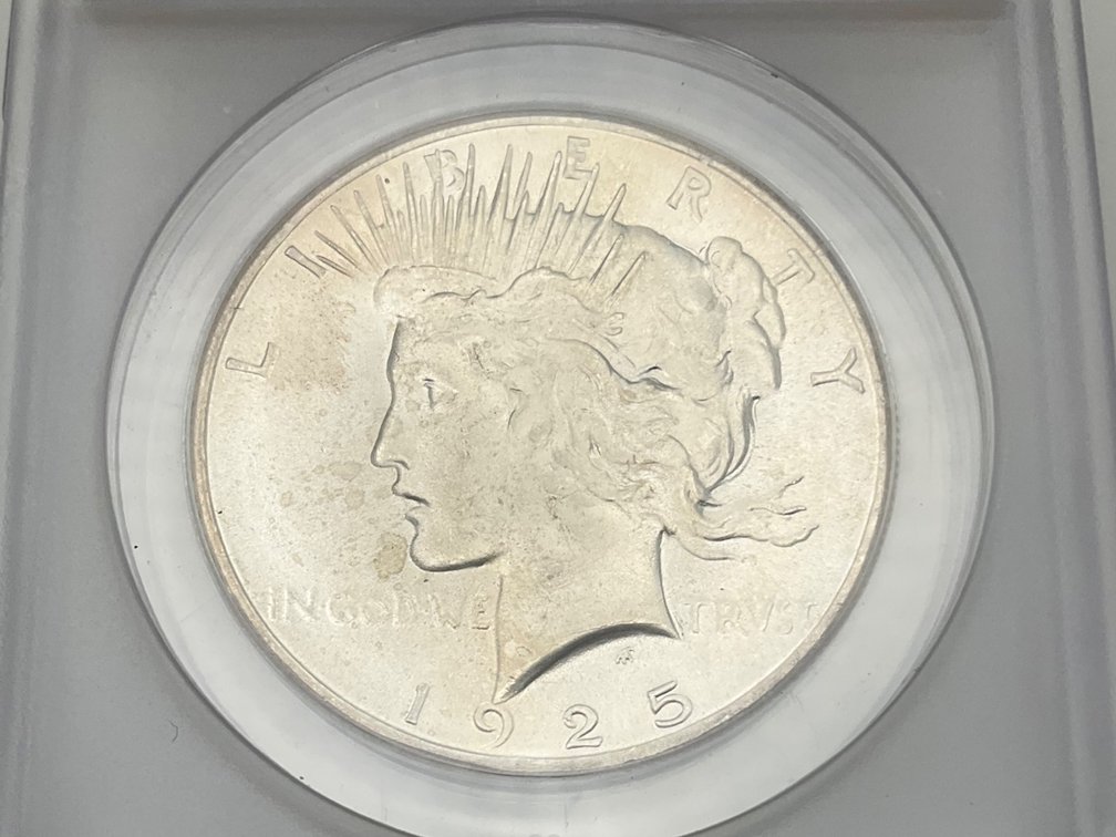1925 US Peace Silver Dollar ANACS MS64
