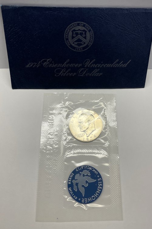 1974-S Eisenhower Uncirculated Silver Dollar