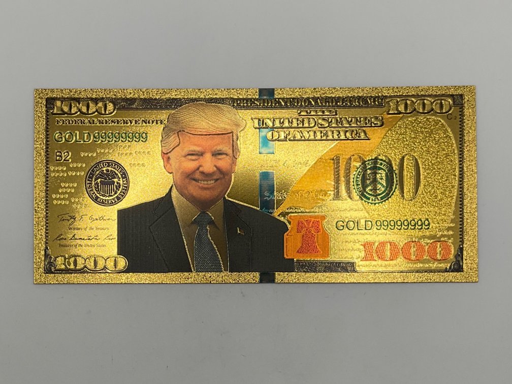 President Donald J. Trump Golden Note