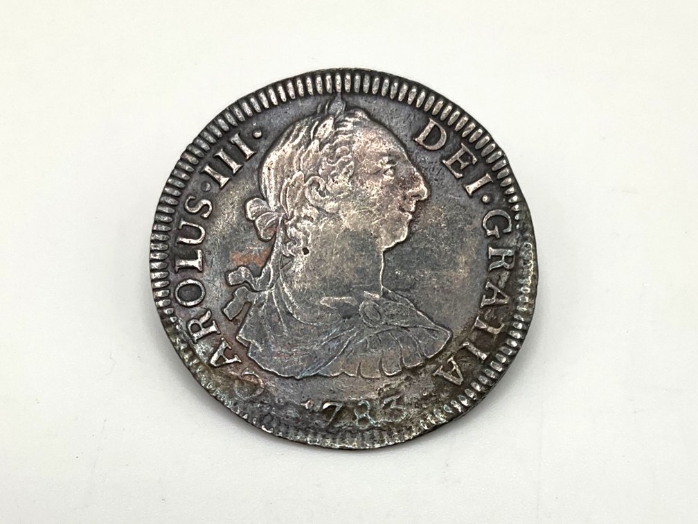 1783 Spanish 2 Reales Silver Coin