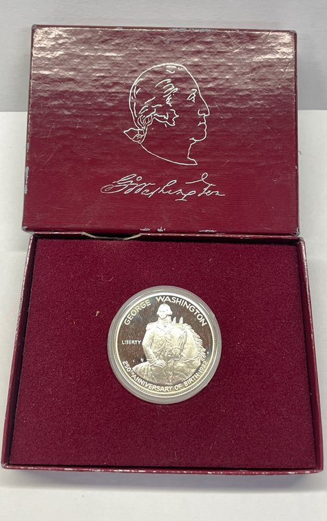 1982 Proof George Washington Silver Commemorative Half Dollar