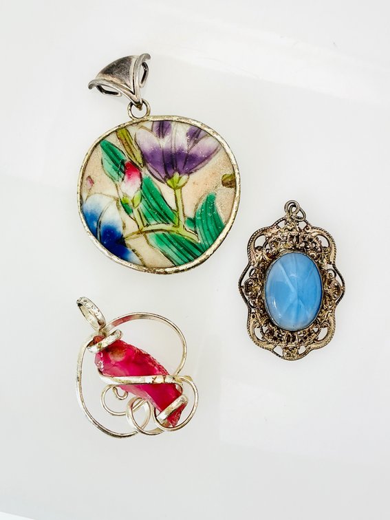 Silver Tone Pendants