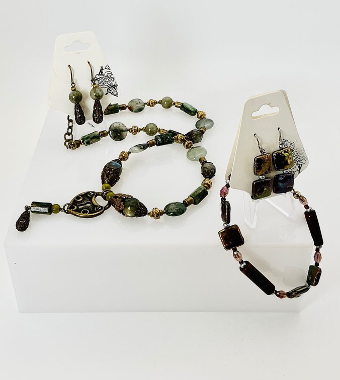 Beaded Necklace and Bracelet Sets