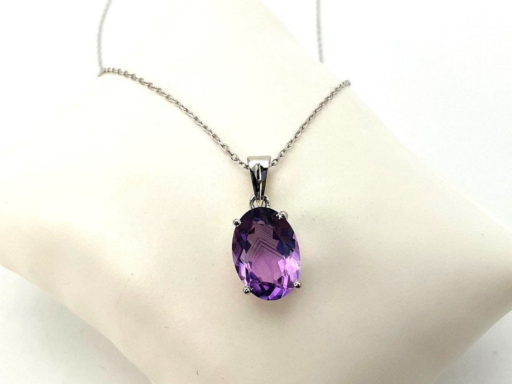 Amethyst Sterling Silver Necklace