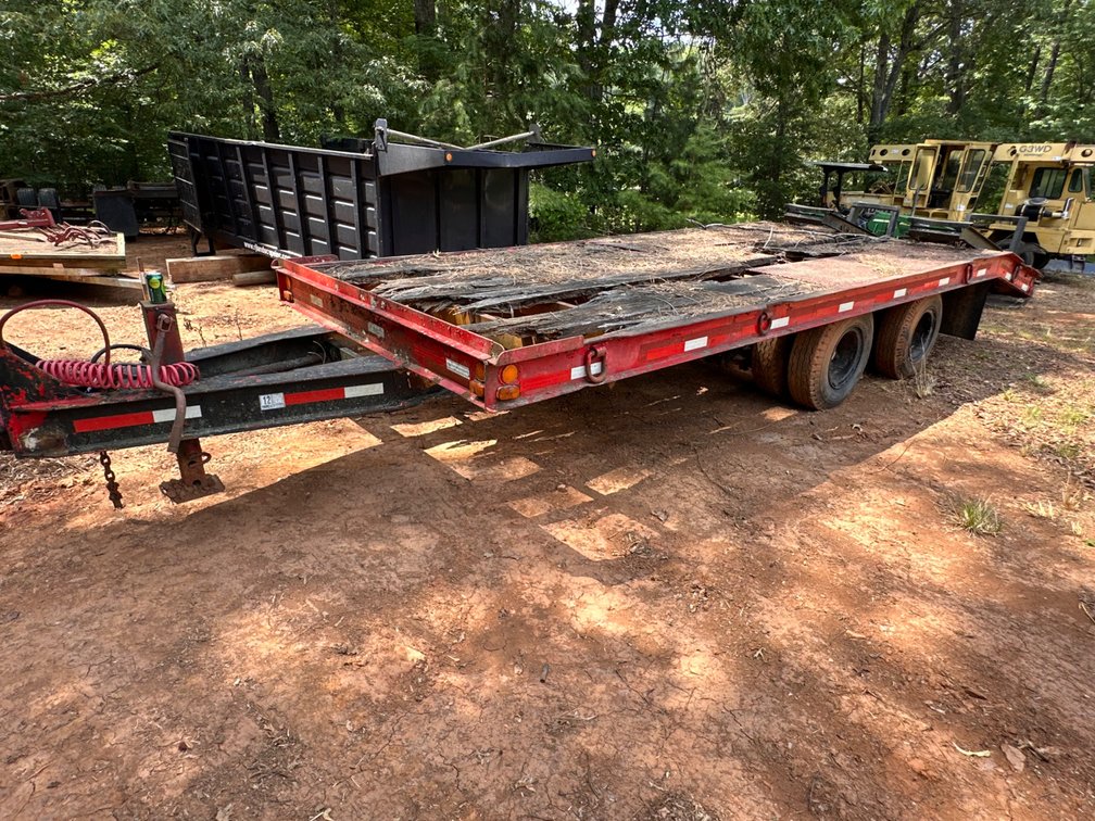 2- Axle 18’ Equipment Trailer With Ramps  (No Title) 