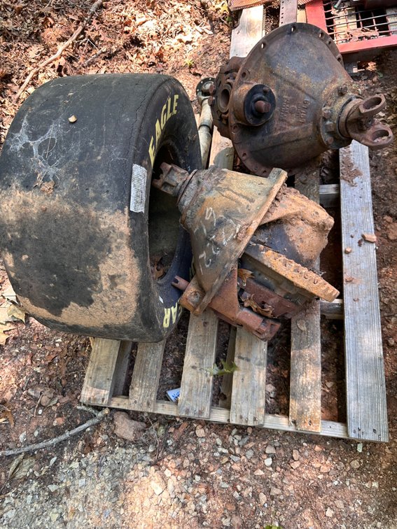 Pallet of Large Equipment/Vehicle Rear Ends 