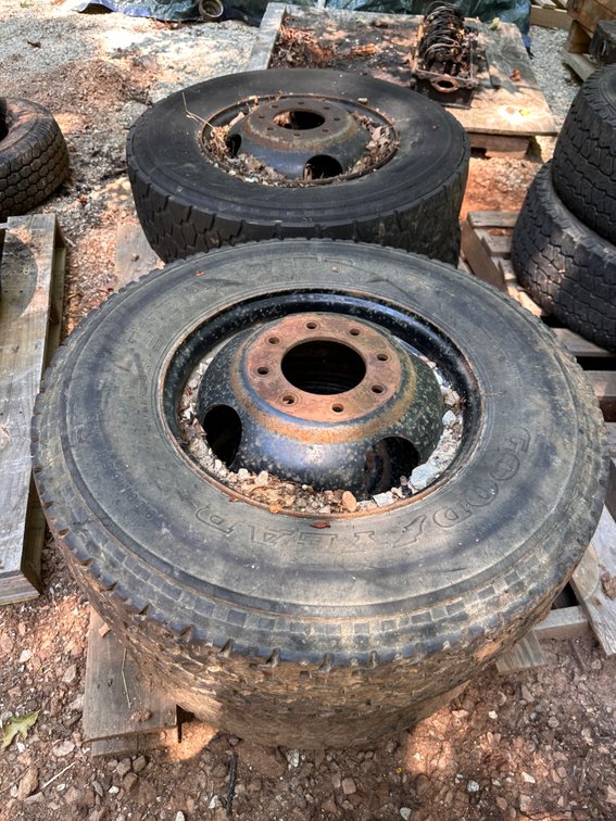 Lot of Tires & Rims Size 9.50. R16.5LT