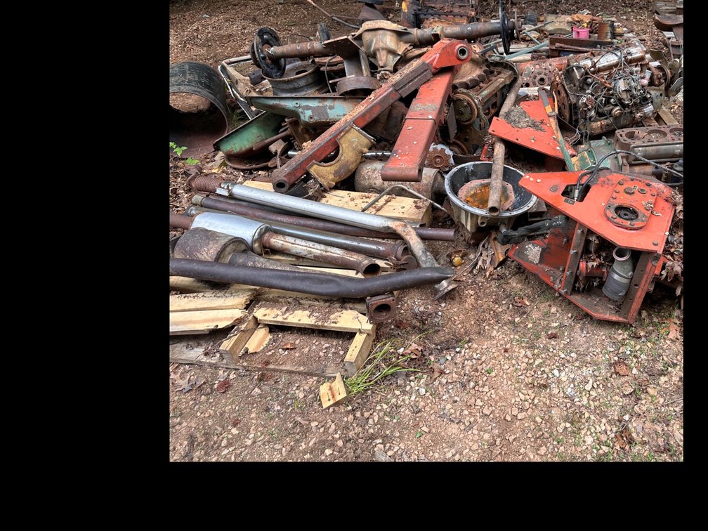 Large pile of metal 
