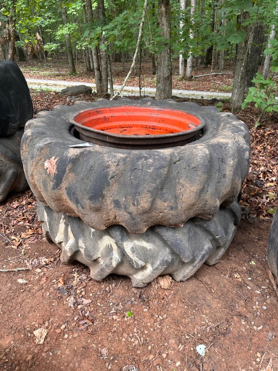 Lot of (2) Skidder Equipment Tires & Rims 