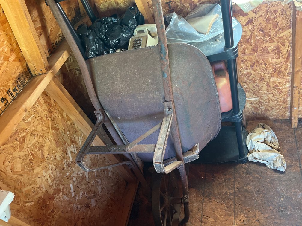 Vintage wheel barrow
