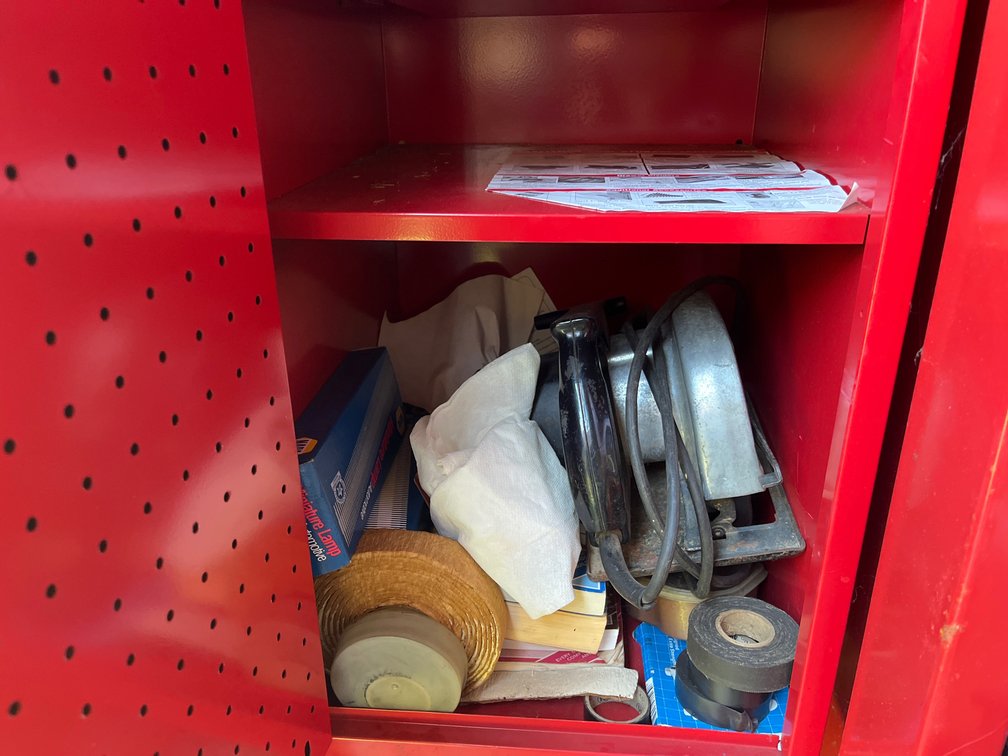 Lot of miscellaneous items including craftsman saw