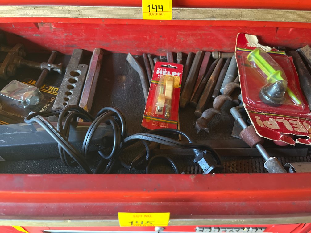 Lot of various chisels, bits, punches, & more