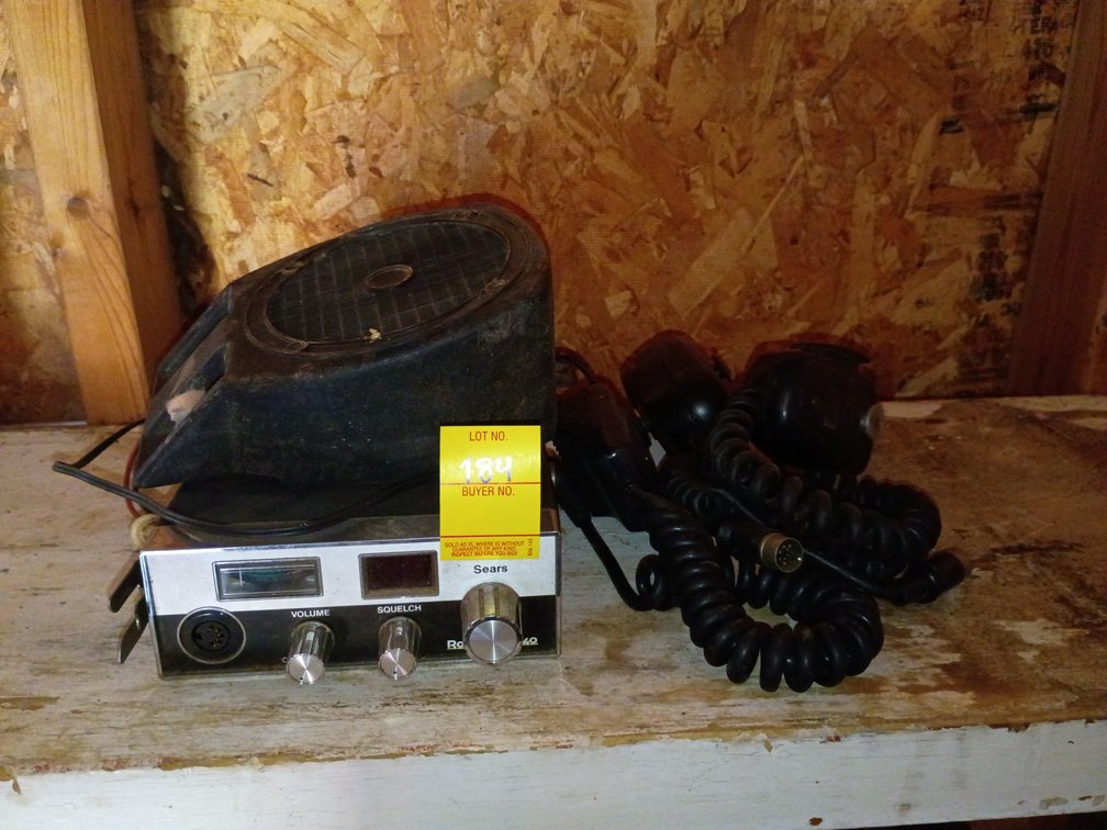 Vintage CB Radio and Microphones, Speaker