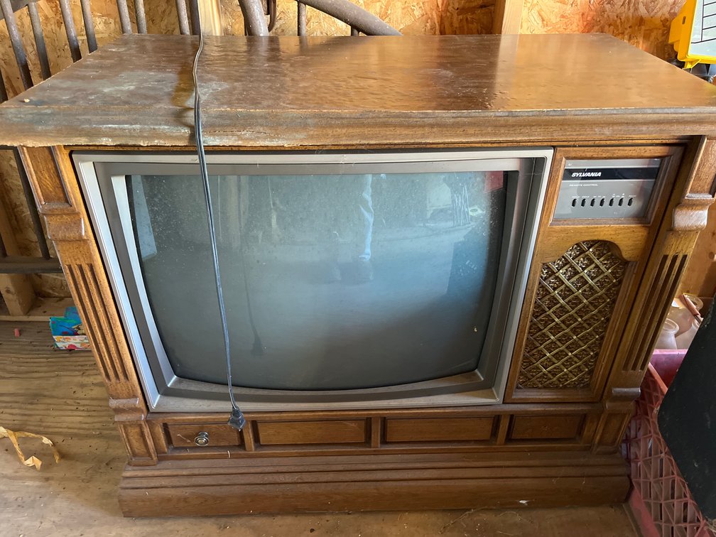 vintage Sylvania console television