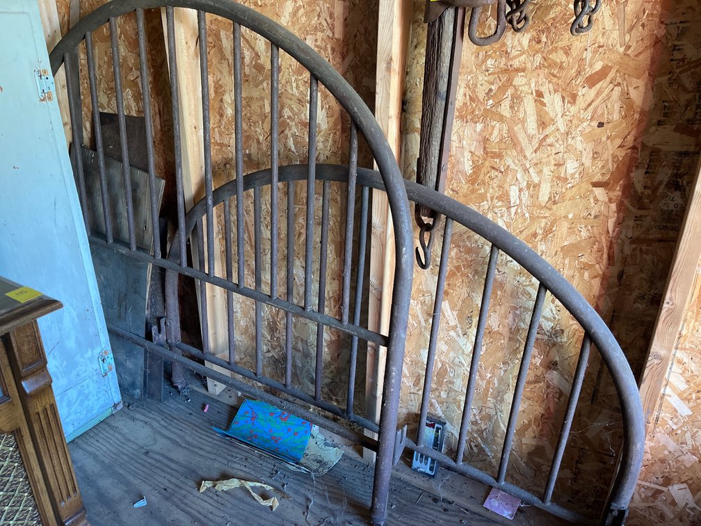 Vintage metal bed frame