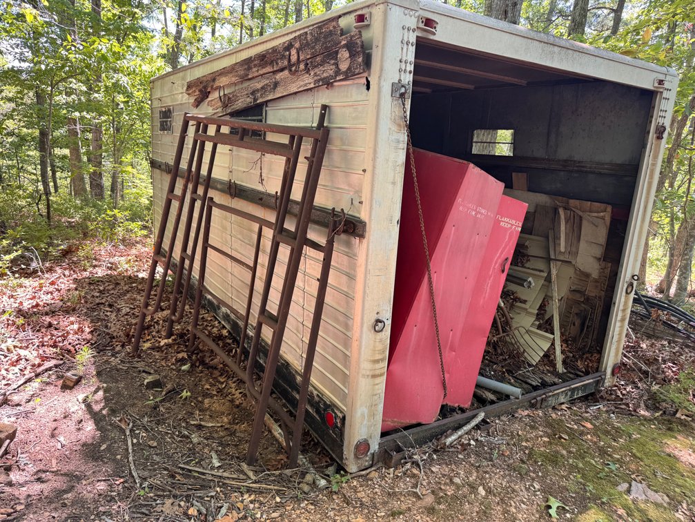 Storage Truck Box & Contents-BUYER RESPONSIBLE FOR REMOVAL