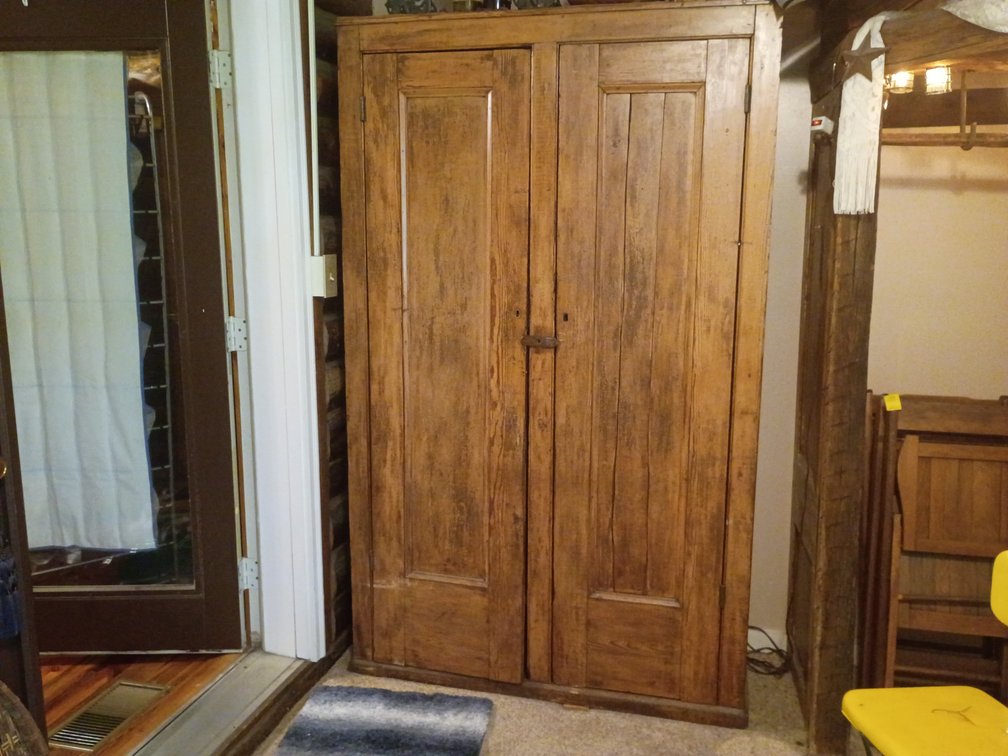Vintage Rustic Looking 2 Door Armoire