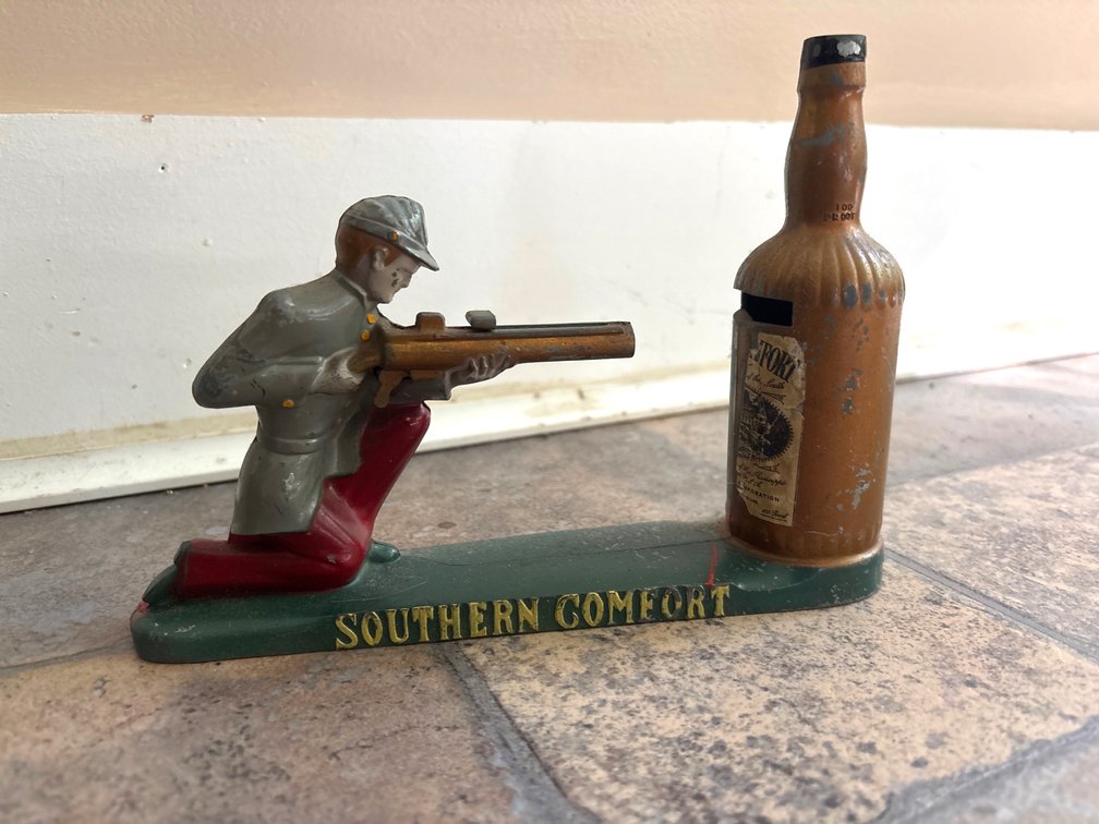 Southern Comfort Cast Iron piggy bank