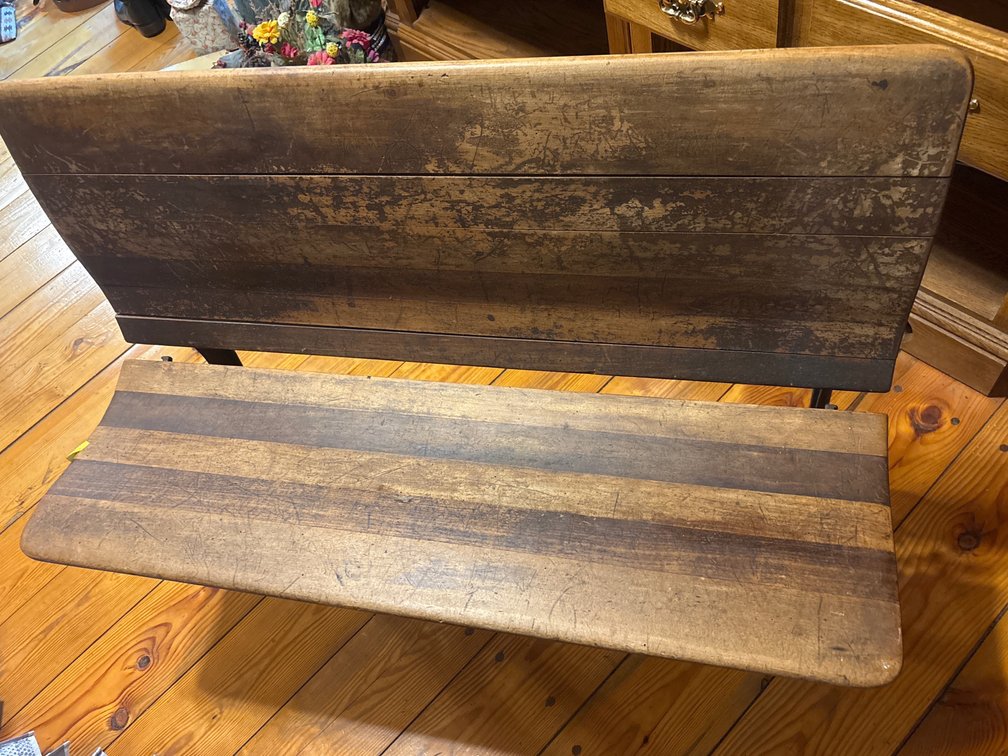 Antique Buffalo Co Hardware folding bench