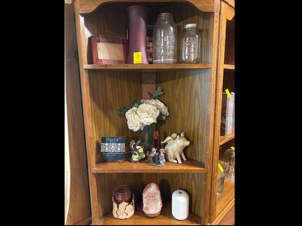 Shelf lot of various items