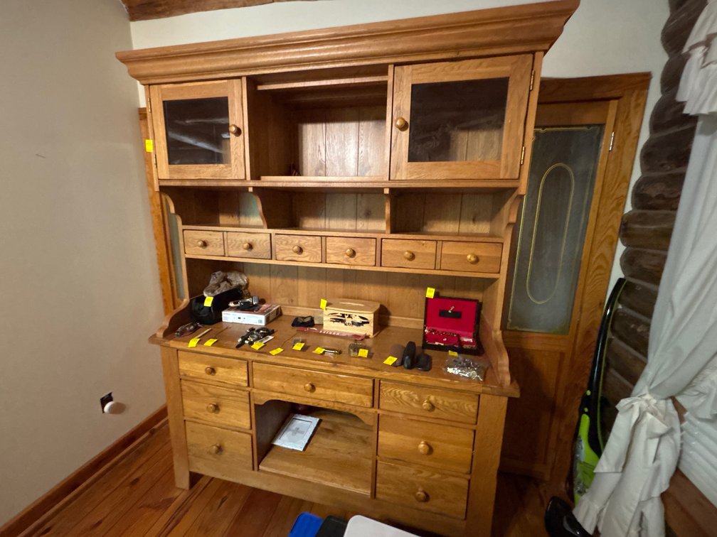 Large solid wood shelf