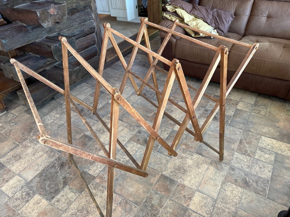 Vintage clothes rack