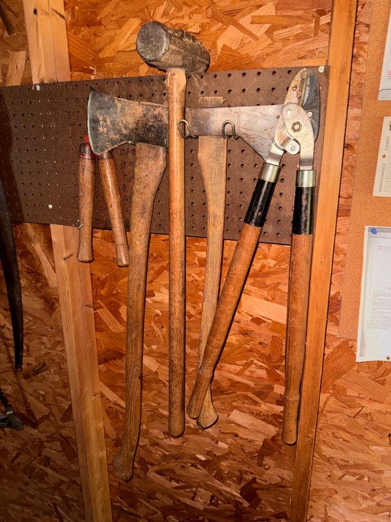 Lot of Axes, Brush Snips & More