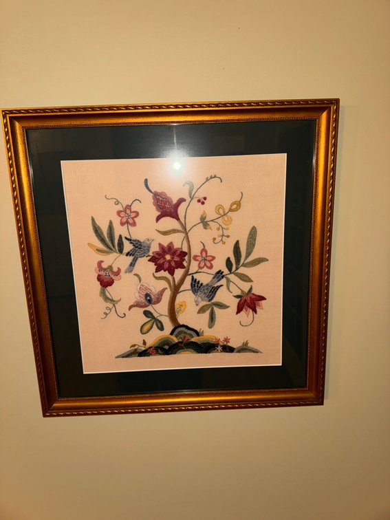 Framed Embroidery Piece of Art