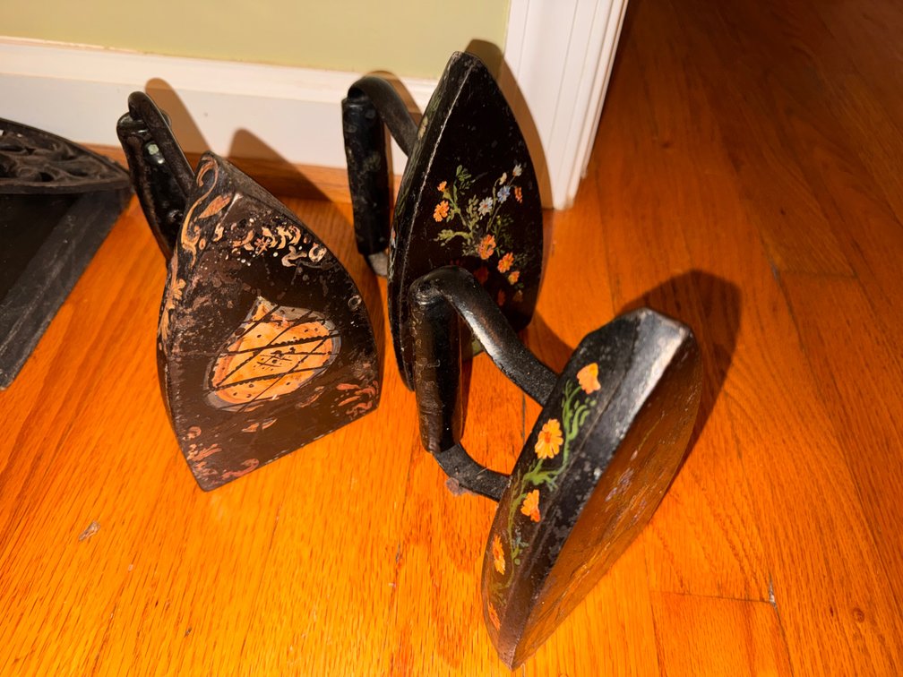 Lot of (3) Decorative Cast Iron IRONS