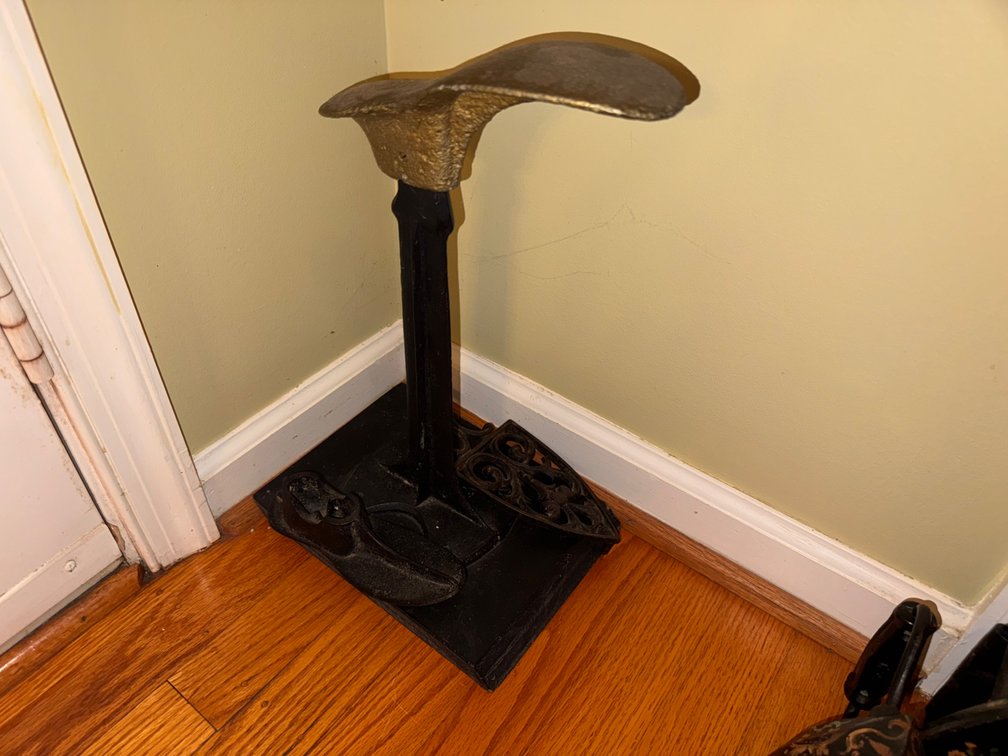 Cast Iron Cobbler's Shoe Repair Stand