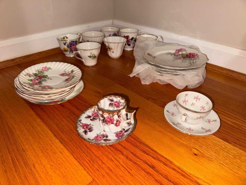 Lot of China Plates & Cups Multiple Designs