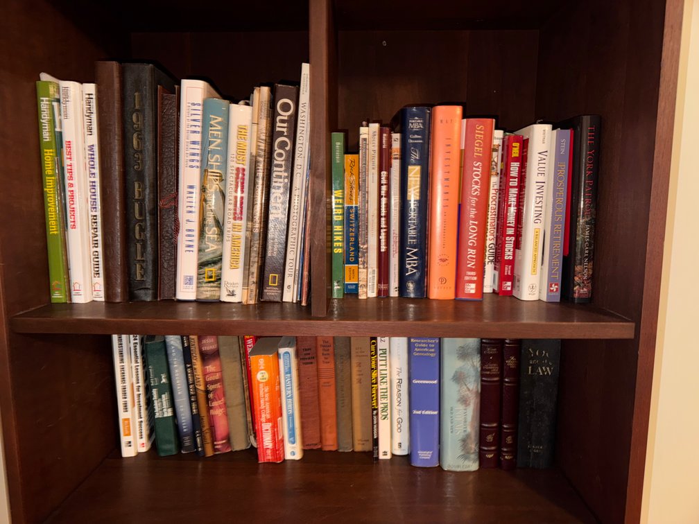 Contents of (2) Book Shelves