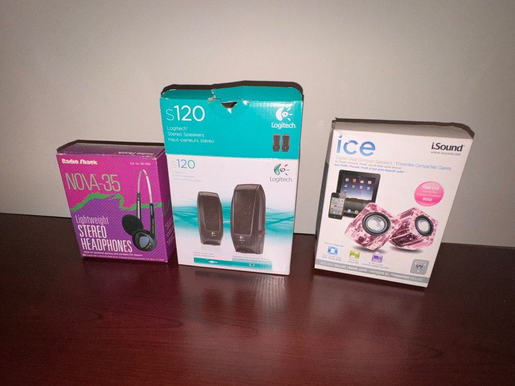 Lot pf Blue Tooth Speakers & More With Box