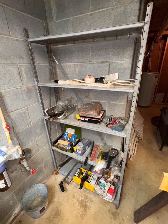 6’ H Metal Rack-NO CONTENTS RACK ONLY