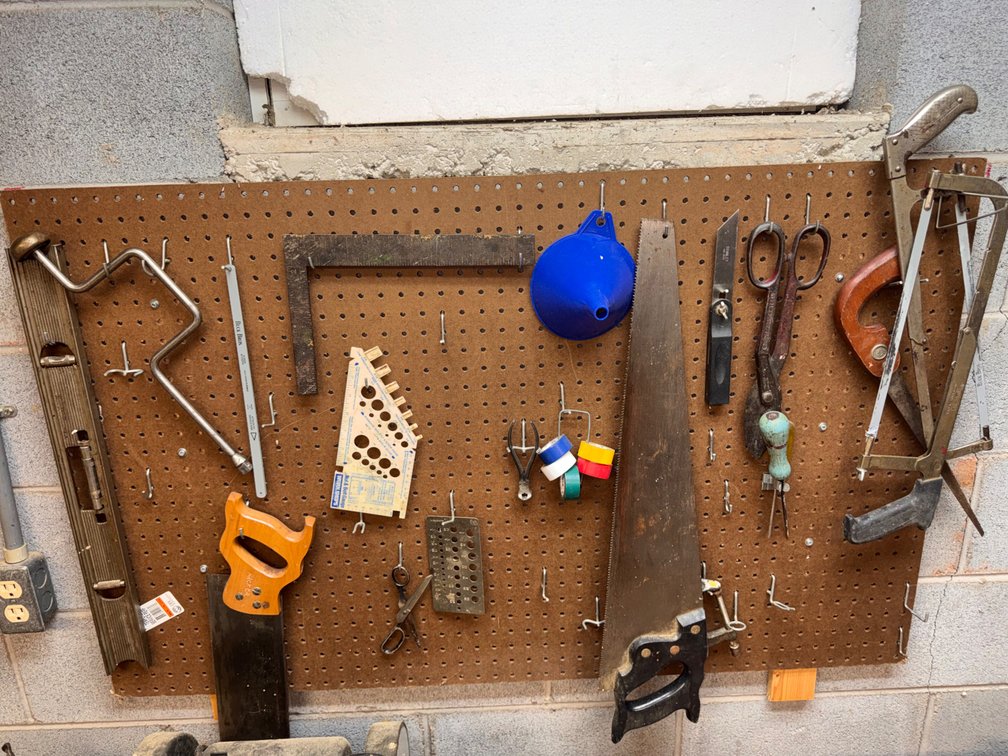 Lot of Tools, Hand Saws, Funnel, Level & More