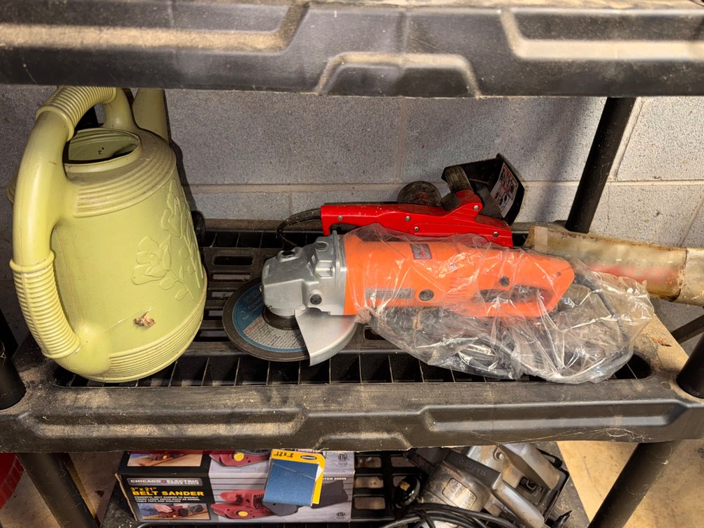 Chicago Corded Grinder, & Homelite Chain Saw
