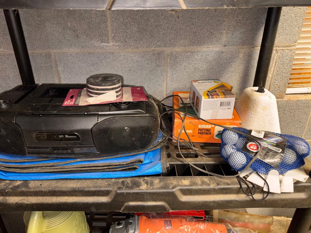 Lot of Golfing items & Radio